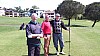 2013-04-27 Golf d´Arcangues, hål 10, Kenneth Larsson, Tommy Lindh och Håkan Falk